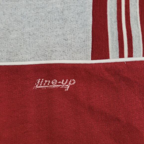 Vintage 90s Line-Up Colorblock Sweatshirt Women XL 23x24 Red - Picture 10 of 12